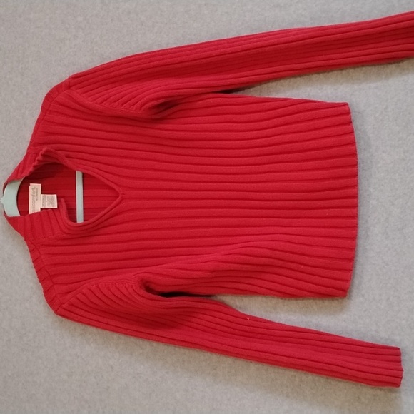 Chadwicks Sweaters - Chadwicks Red V-Neck Sweater